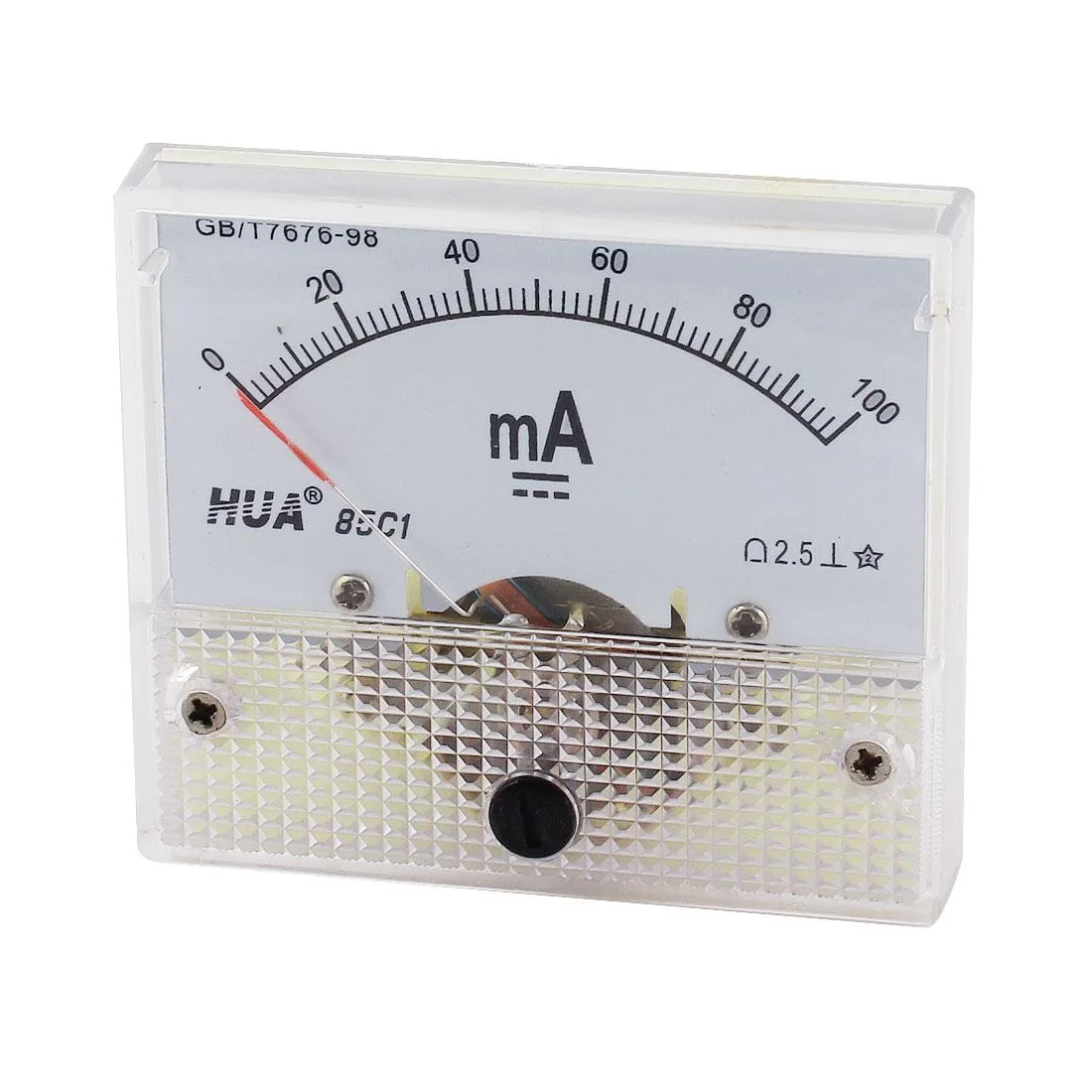 Unique-Bargains Unique-Bargains 85C1 DC 0-100mA analog panel ammeter electrician tool — product photo