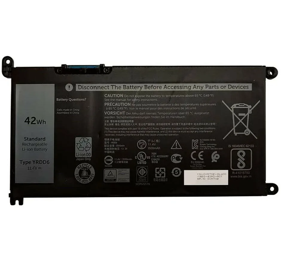xuanlan xuanlan YRDD6 11.4V 42Wh laptop battery — product photo