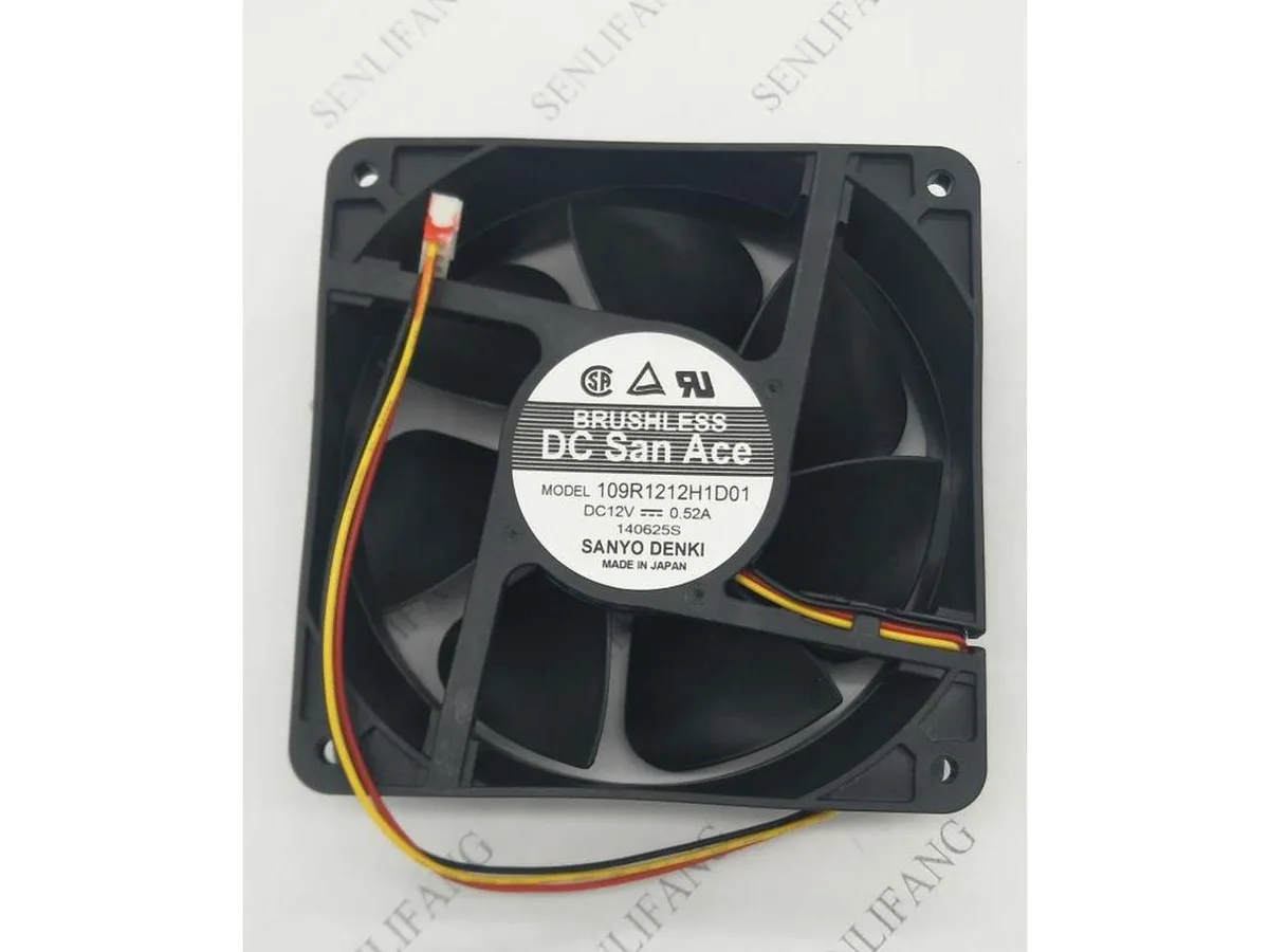Fans Fans 109R1212H1D01 120mm 38mm 12V 0.52A 3-wire Alarm case fan — product photo