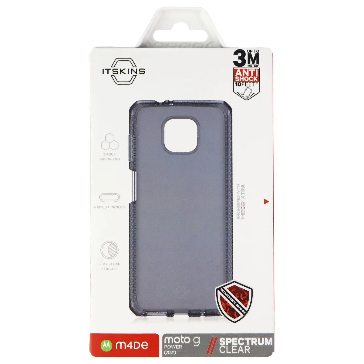 ITSKINS ITSKINS Spectrum Clear Case Moto G Power (2021) Smoke — product photo