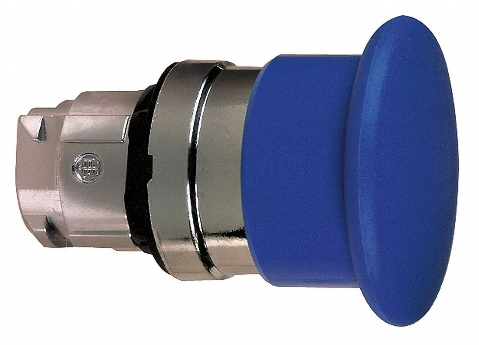 Schneider Electric Schneider Electric ZB4BC6 22 mm 40 mm Blue Mushroom Head Push Button — product photo