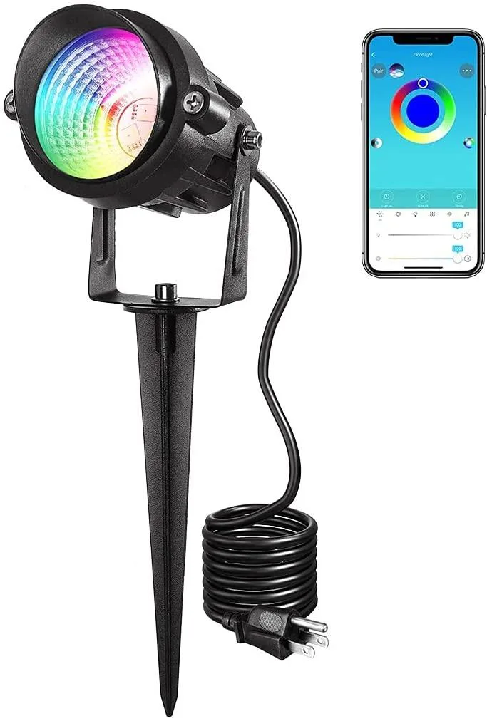 OmaiLighting OmaiLighting 15W RGB Bluetooth Landscape Lighting 1600lm IP66 -25°C to 40°C — product photo