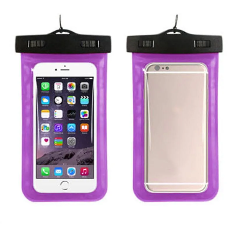 The Perfect Part The Perfect Part Waterproof Floating Phone Pouch 3 Pack Purple 7.5 x 4.2 x .5 — product photo
