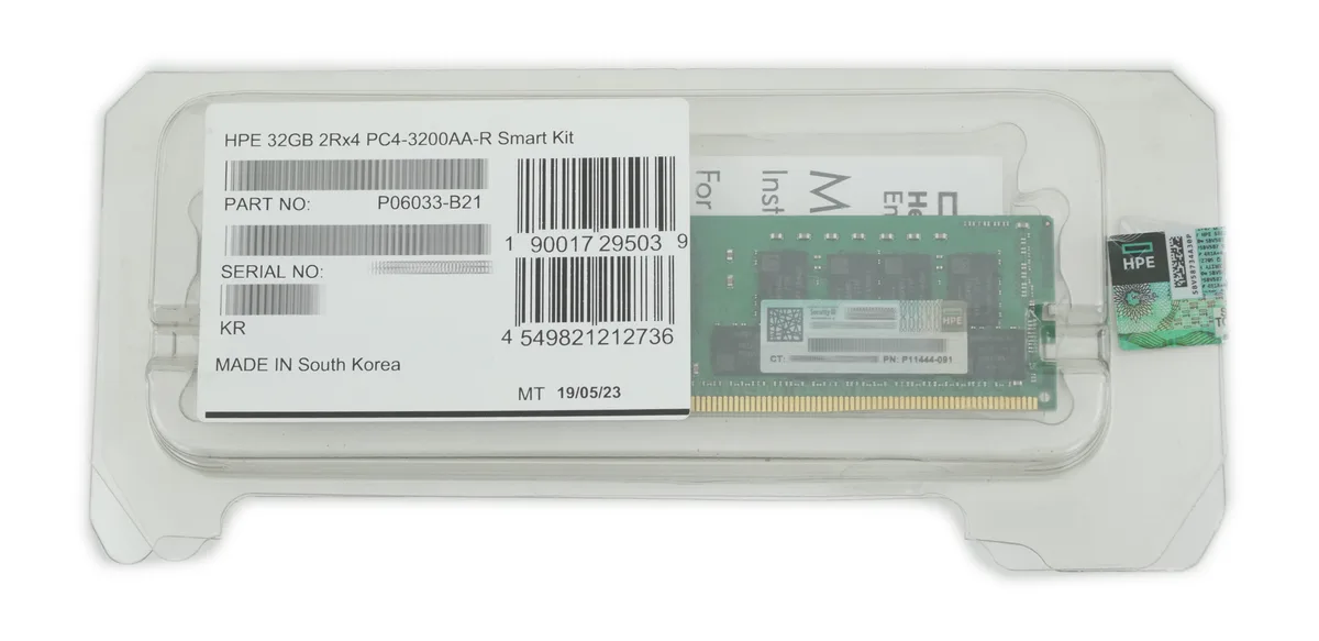 HPE HPE P06033-B21 32GB DDR4-3200 Registered server RAM — product photo