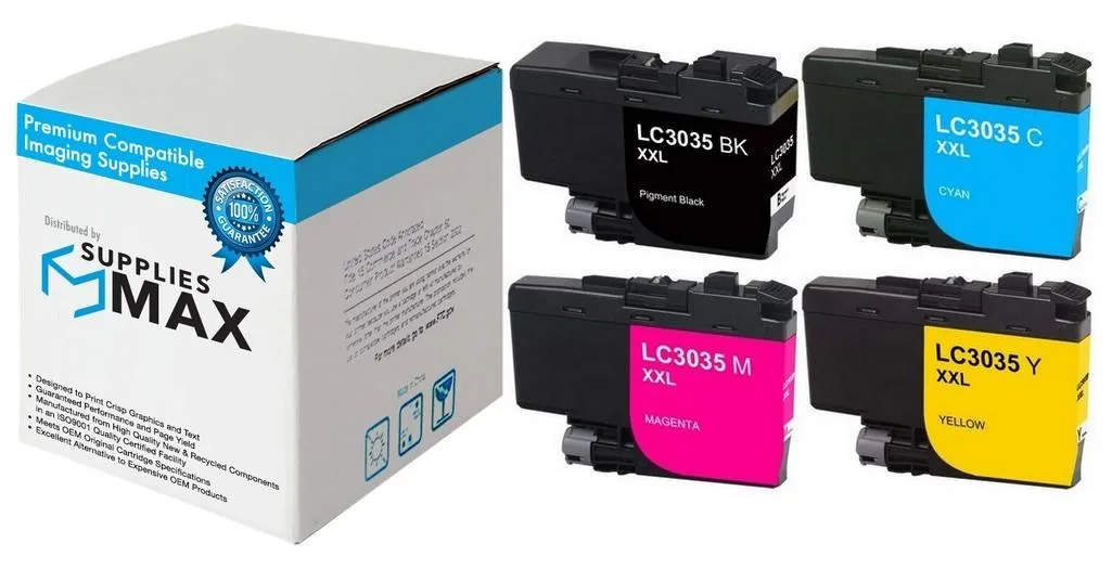 SuppliesMax SuppliesMax LC-3035VALBP Ultra High Yield Inkjet Combo Pack (BK/C/M/Y) 6000 pages — product photo