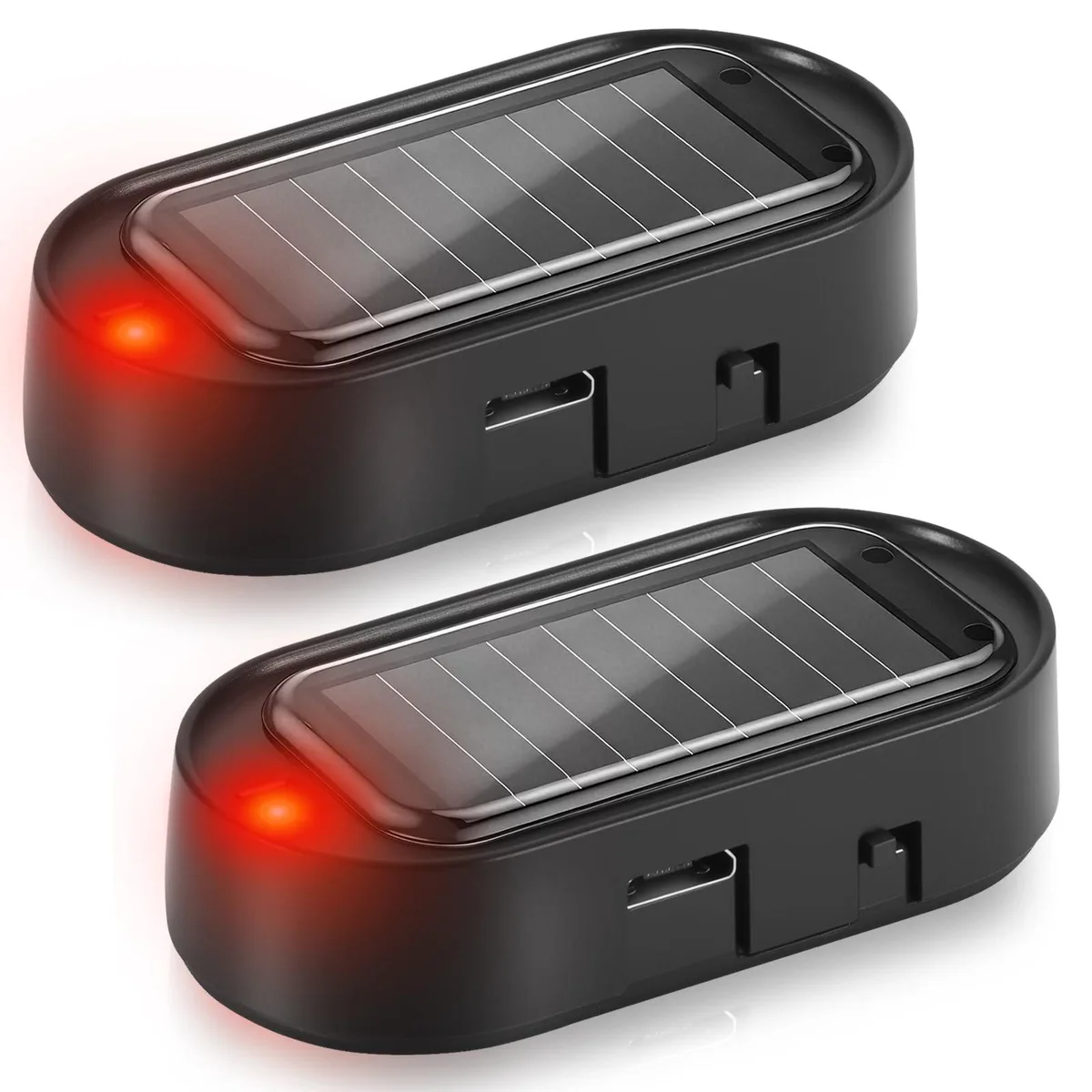  VIPER Solar Dummy Alarm 2-Pack Red 5.5×2.3×1.2cm 80mAh — product photo