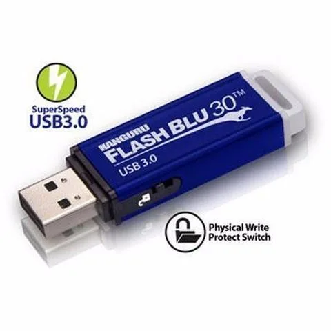 Kanguru Kanguru FlashBlu30 32GB USB 3.0 flash drive — product photo