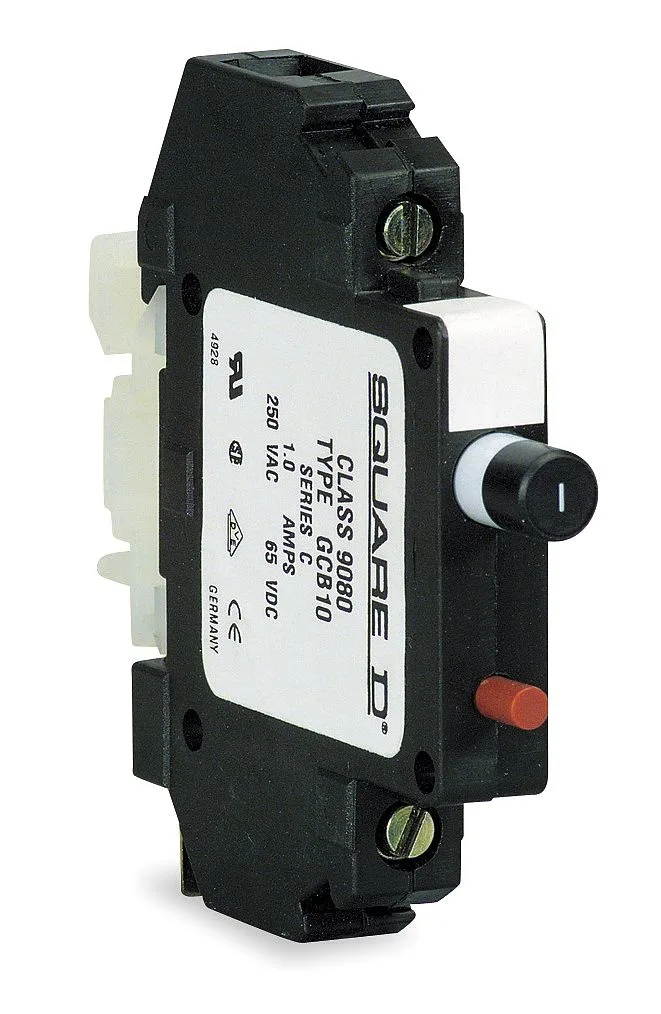SQUARE D SQUARE D 9080GCB30 Thermal Magnetic Circuit Protector 3 A 250 V AC DIN 1-pole — product photo