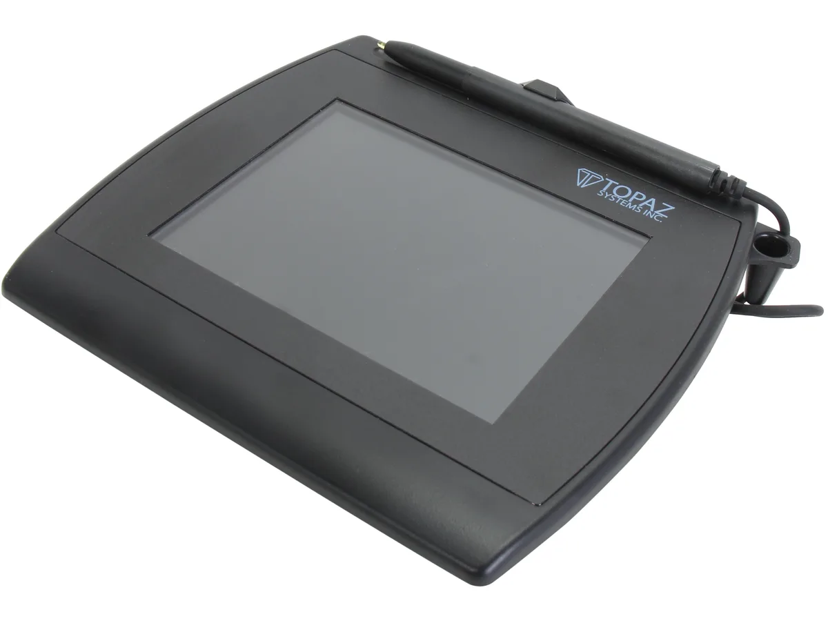 Topaz Systems, Inc Topaz Systems, Inc T-LBK766SE-BHSB-R 4.6 x 3.4 inch signature pad — product photo