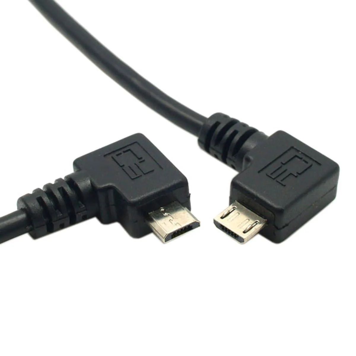 LORDWORLD LORDWORLD 2 Pack USB 2.0 Micro USB 90° Angled Cable 1.5m — product photo