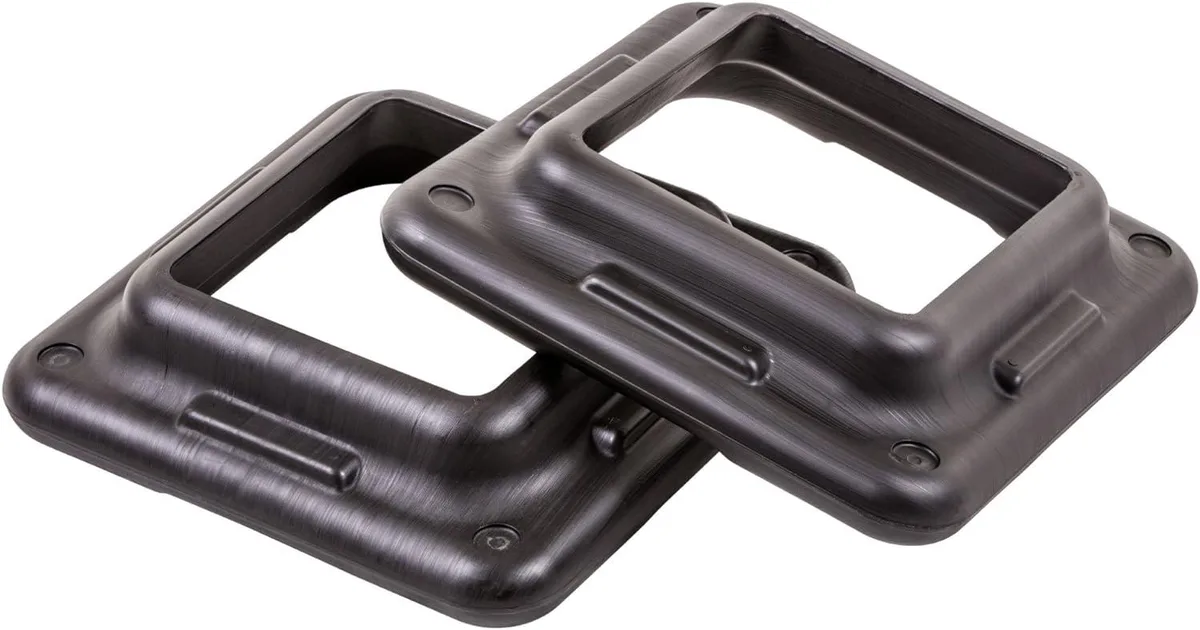 TAURKENAM TAURKENAM Health Club Aerobic Step Risers Black 2 Count — product photo