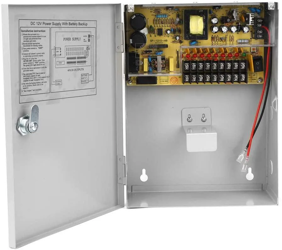 myVolts myVolts 12V-10A-9CH PWM access control power supply delayed off natural cooling — product photo