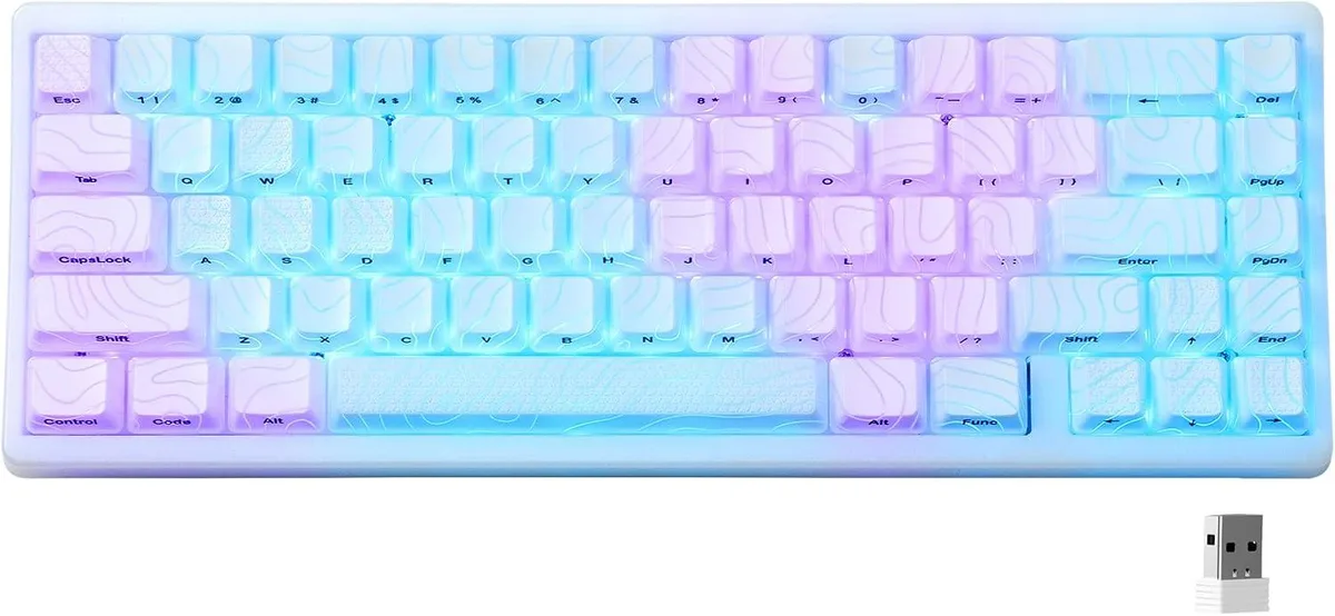 usbroway usbroway M67 60% Tri-Mode Gaming Keyboard JadeStone — product photo