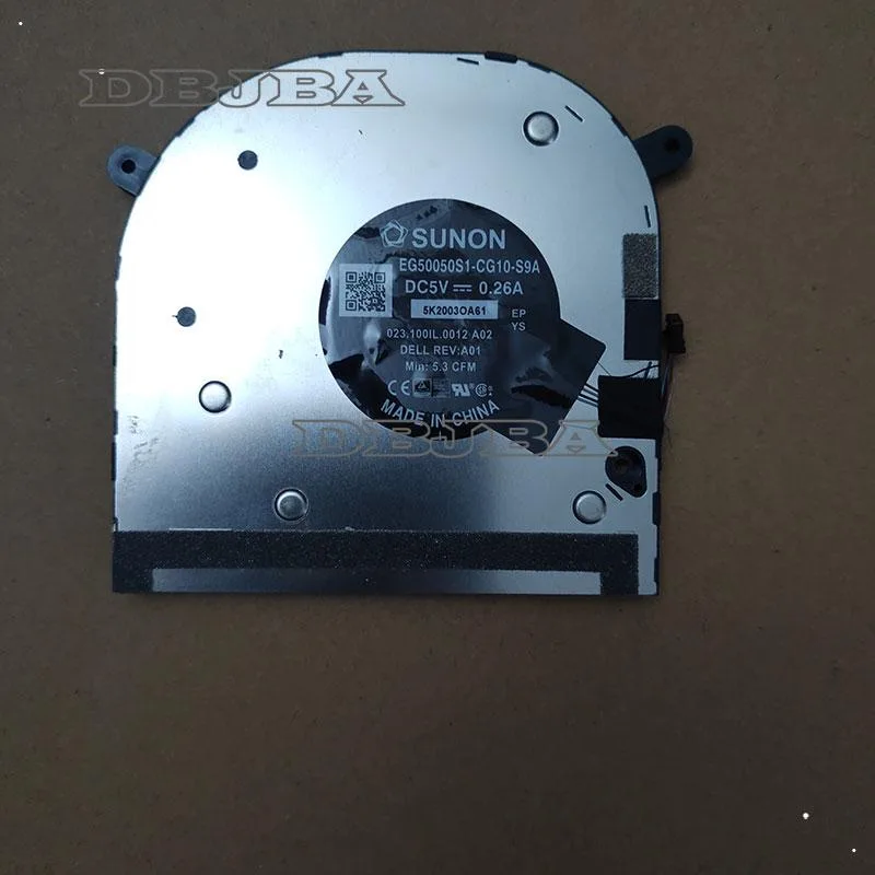 DBTLAP DBTLAP laptop cooling fan for DELL XPS 17 9700 part EG50050S1-CG10-S9A 023.1001L.0012 A02 — product photo