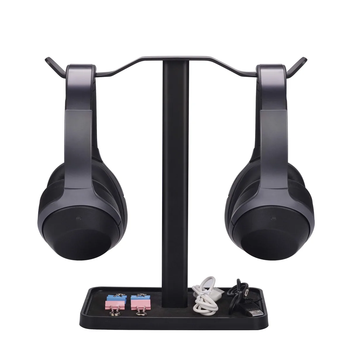  Avantree HS908 Dual Headphone Stand Black 17x11x27cm — product photo