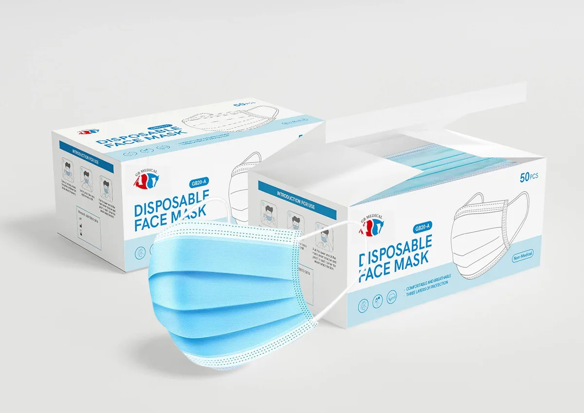  GB MEDICAL Gb-kz02-bl personal protective equipment 50-count blue — product photo