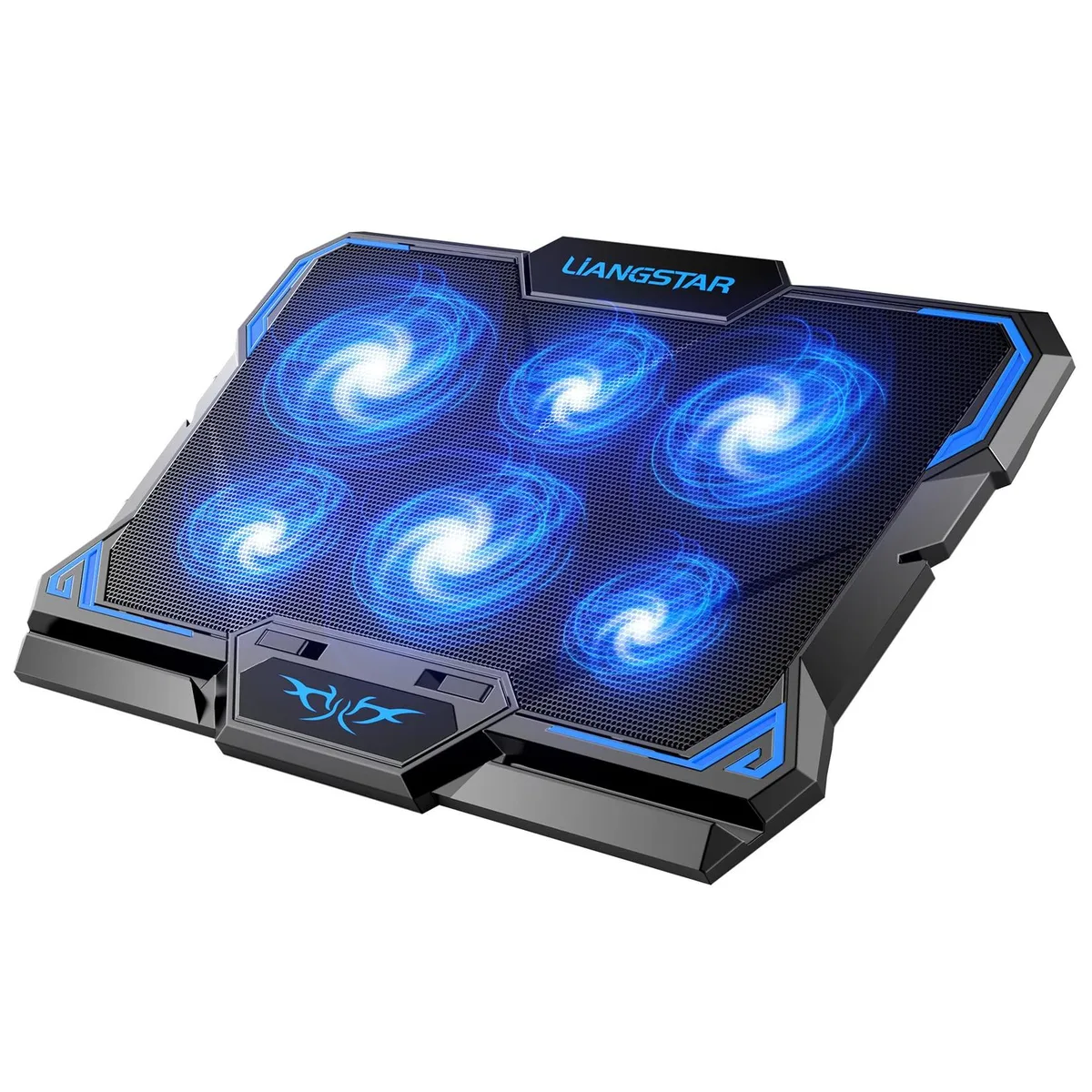 ENHANCE 1 Laptop Cooling Pad Blue 6 Fans 15.6-17.3in — product photo