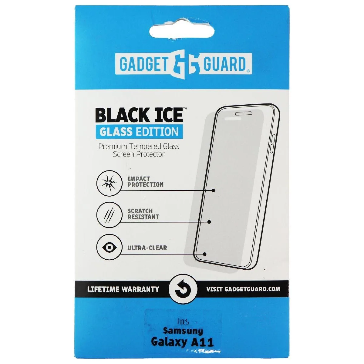 Invisible Gadget Guard Invisible Gadget Guard Black Ice Glass Edition Screen Protector for Samsung Galaxy A11 — product photo