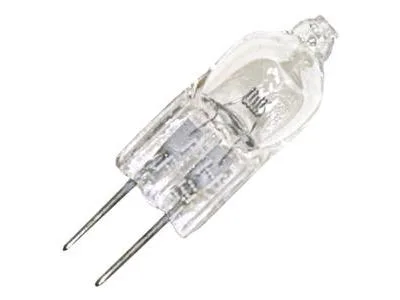 Small clear halogen bulb with two pins marked 5761