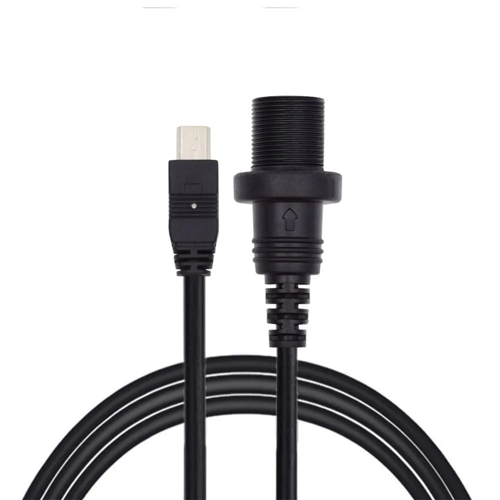 Fervit Fervit Mini USB 2.0 5-Pin Male to Female Extension Cable 1m Waterproof Panel Mount — product photo