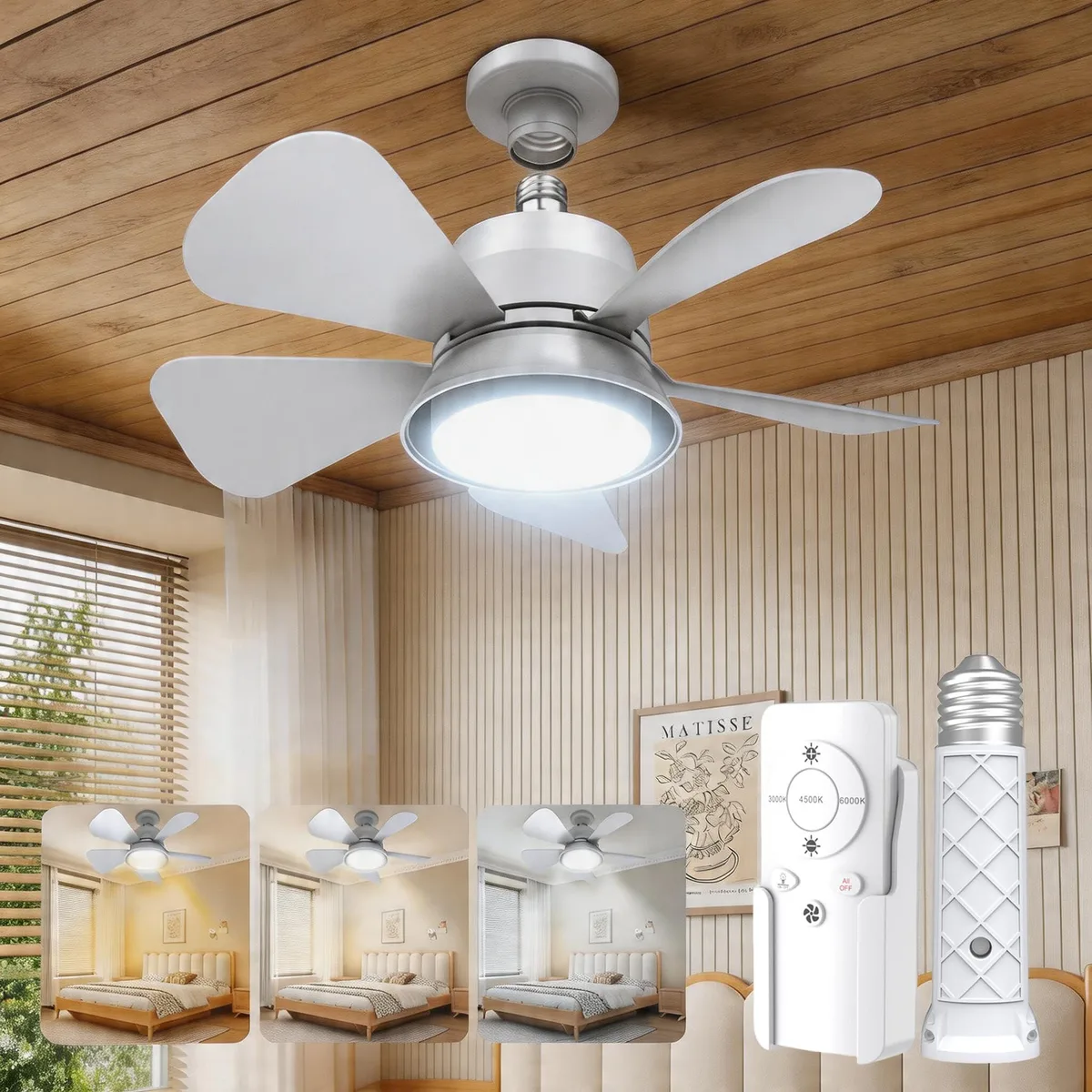  FS400-B2 ceiling fan 1000LM LED E26/E27 16.5in 5.7in — product photo