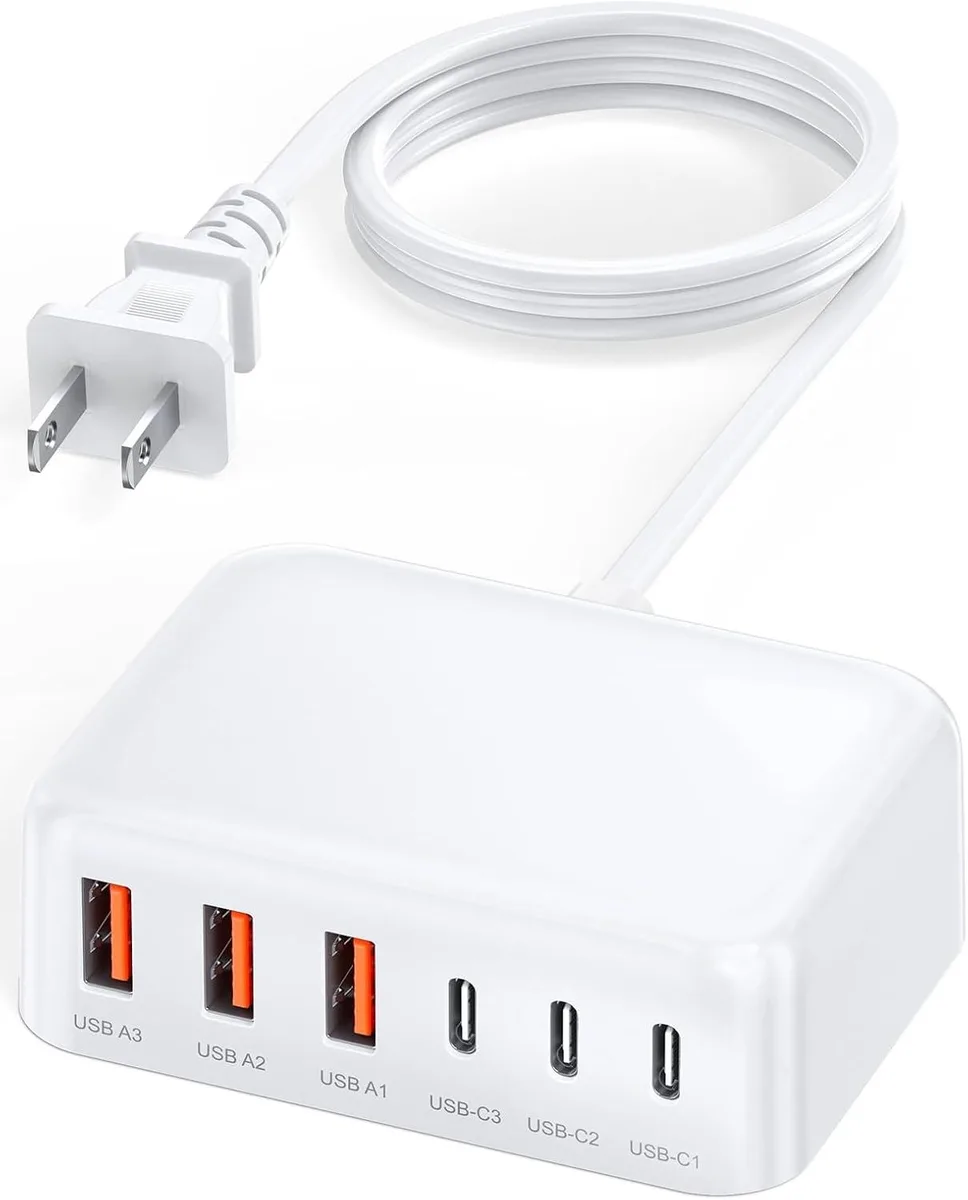 ONITOON ONITOON 100W GaN 6-Port Wall Charger with 5ft Extension Cord — product photo