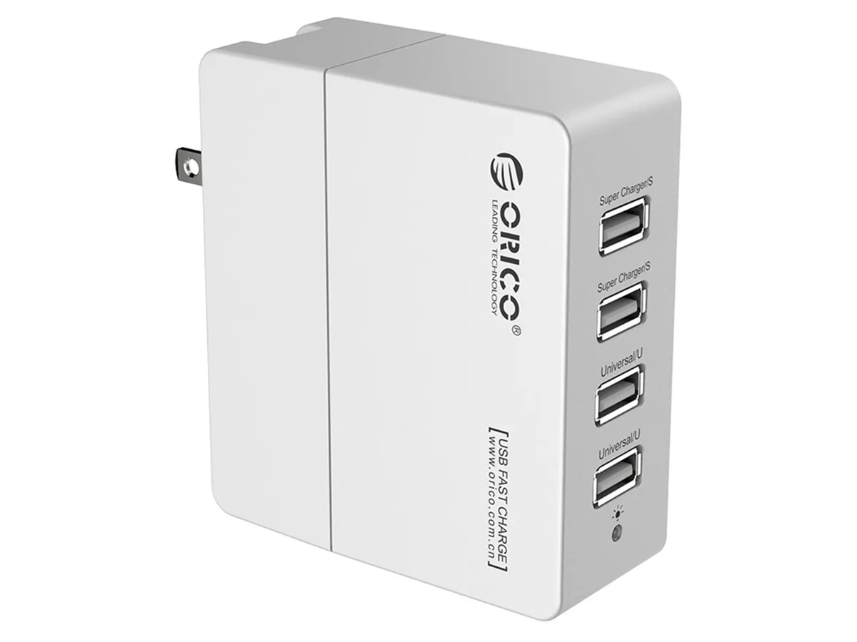 Orico Orico DCX-4U-US-WH 34W 6.8A 4-port USB charger white — product photo