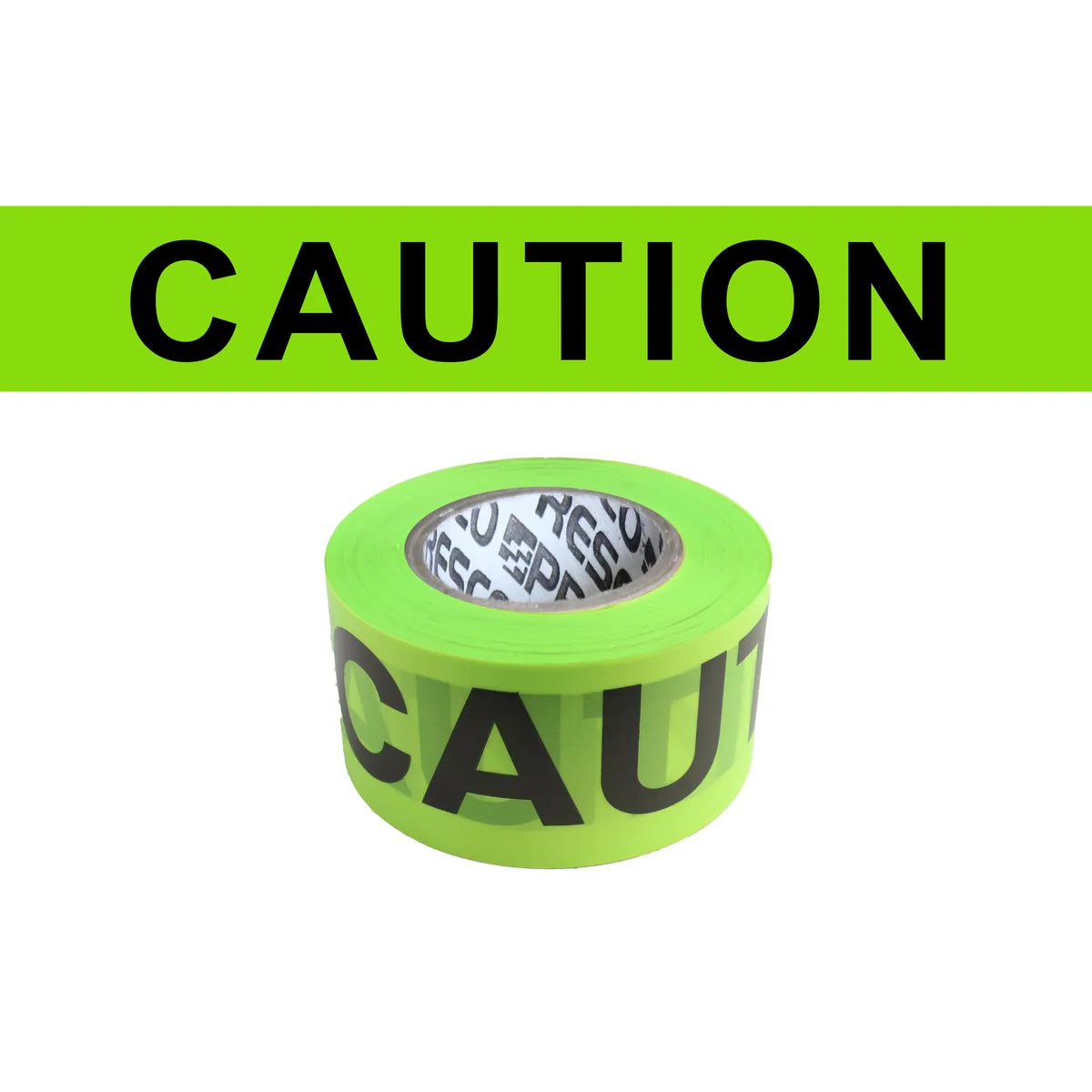 Presco Presco HI-VIZ Barricade Tape Neon Lime Green 500 ft — product photo