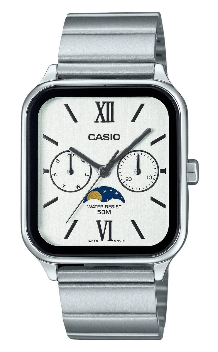CASIO CASIO MTP-M305D-7A2V Moon Phase White Dial 34.00 mm 50m Men's Watch — product photo