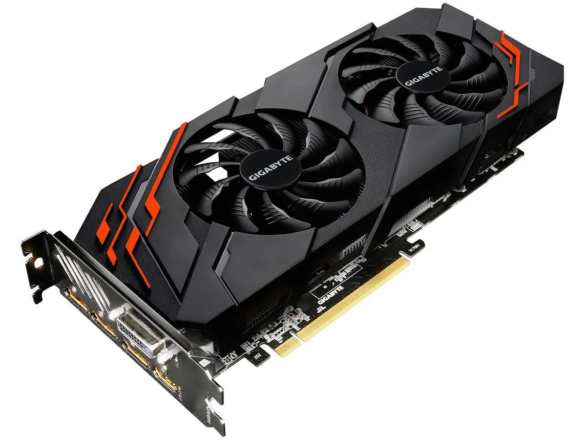 GIGABYTE GIGABYTE GeForce GTX 1070 WINDFORCE OC 8GB graphics card — product photo