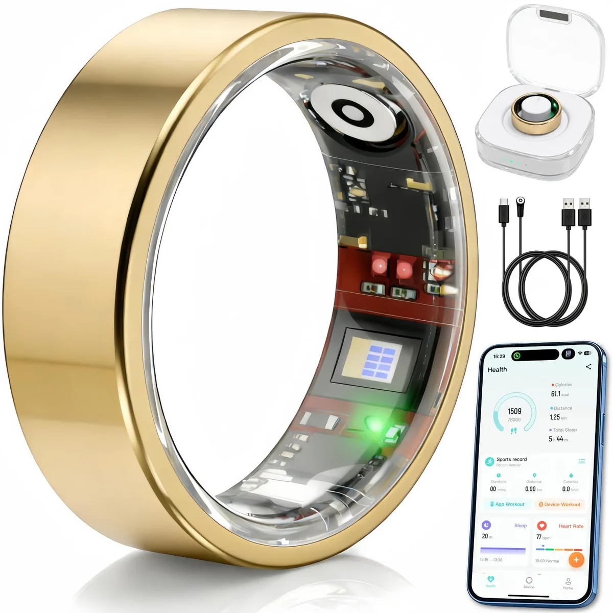  HTC Smart Ring VIYONA-20 Black Large 1.04" 16 MB 180 Sports IP68 Bluetooth — product photo