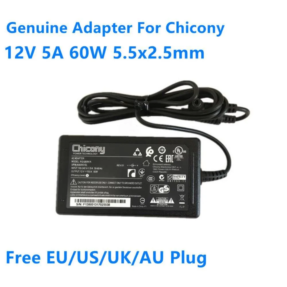 Graviton Graviton 60W 12V 5A Laptop Charger EU/US/UK/AU — product photo