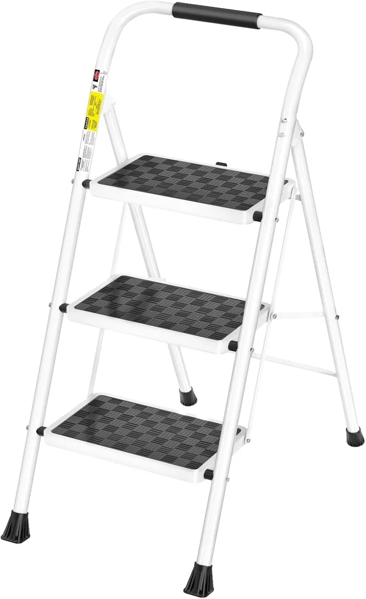TAURKENAM TAURKENAM 3 Step Folding Ladder with Cushioned Handle — product photo
