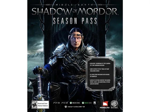 Warner Brothers Warner Brothers WB0061 Middle-earth Shadow of Mordor Season Pass downloadable game — product photo