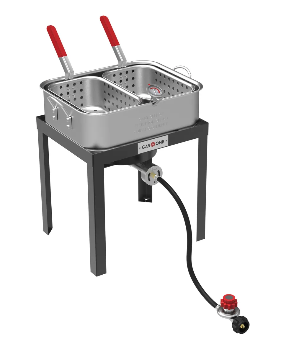  Gas One FFS-1800 Double Propane Fryer 18Qt 2 Baskets — product photo