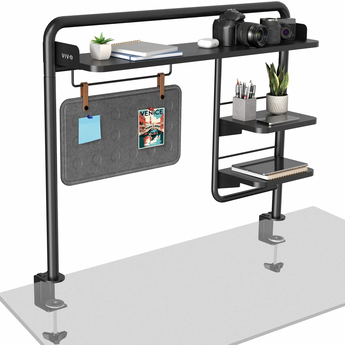 VIVO VIVO 38" Clamp-on Desktop Shelving System with Magnetic Memo Board — product photo