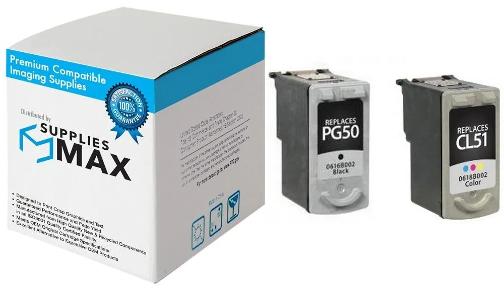 SuppliesMax SuppliesMax PG-50/CL-51PVP inkjet combo pack toner cartridge — product photo