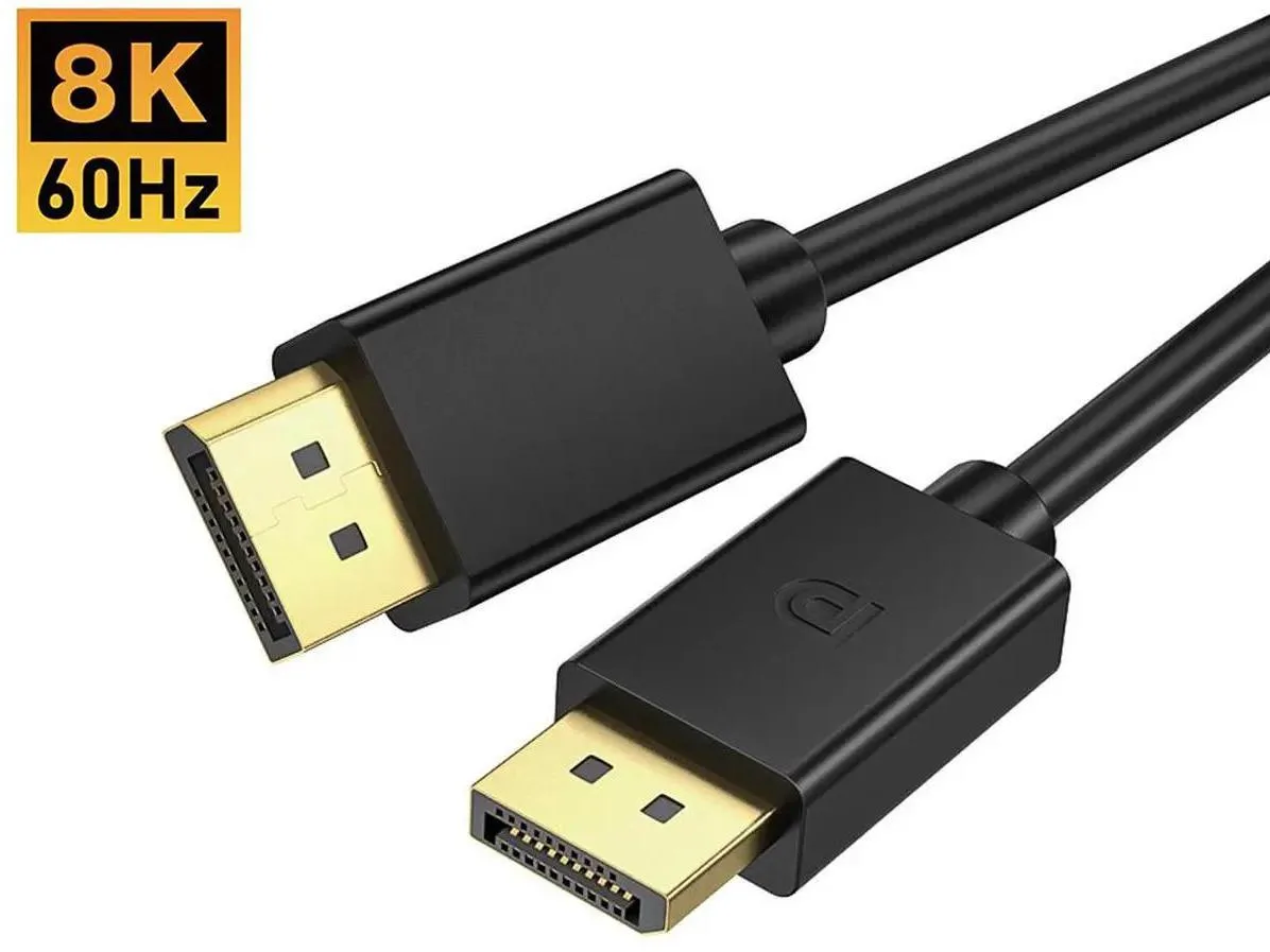 iXever iXever DisplayPort 1.4 cable 6.6 ft 8K 60Hz 4K 240Hz 165Hz — product photo