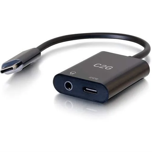 Cables To Go Cables To Go 54438 USB-C to 3.5 mm Audio + USB-C Power Adapter — product photo