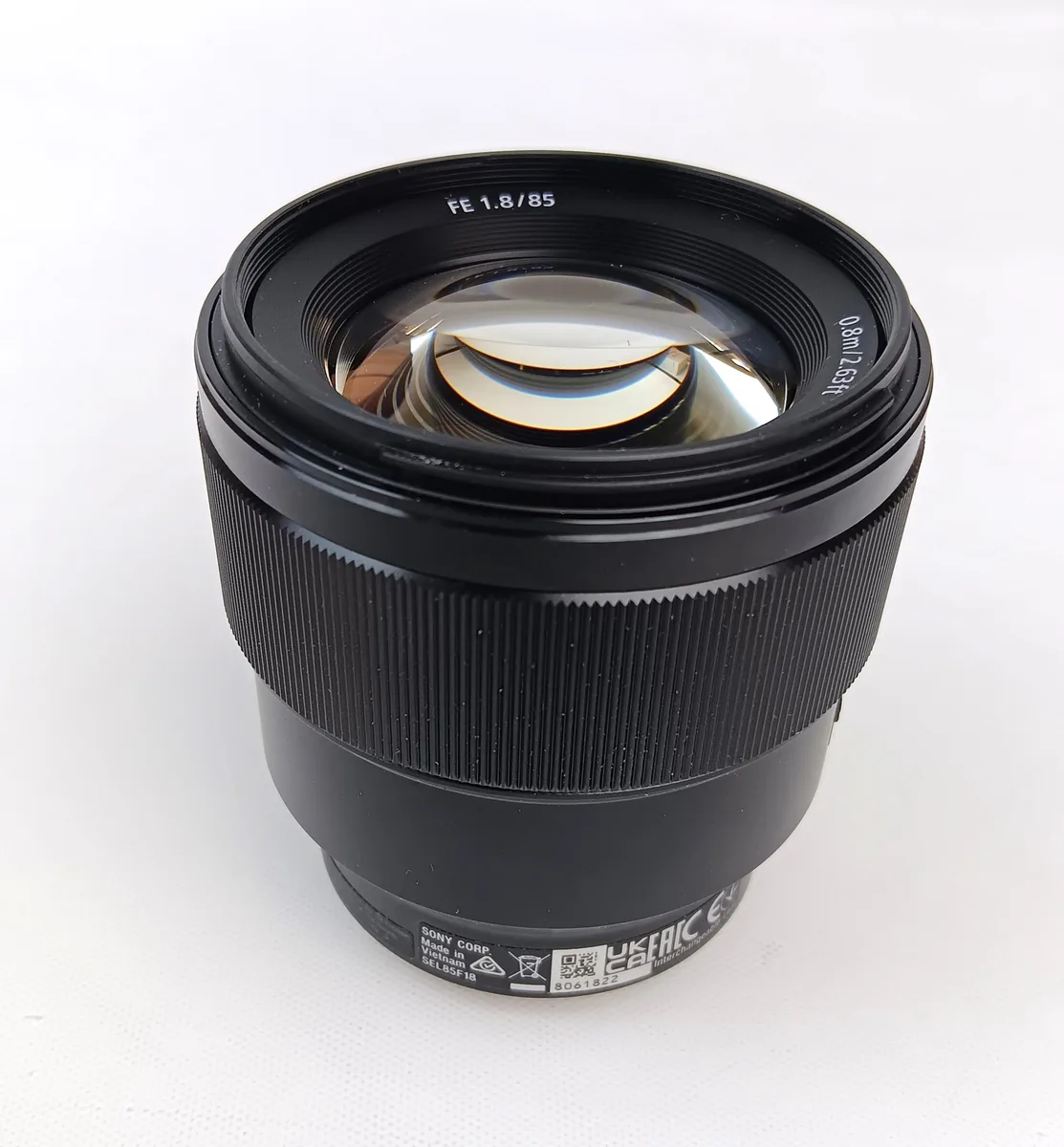 Sony Sony SEL85F18/2 85mm f/1.8 E-mount camera lens — product photo