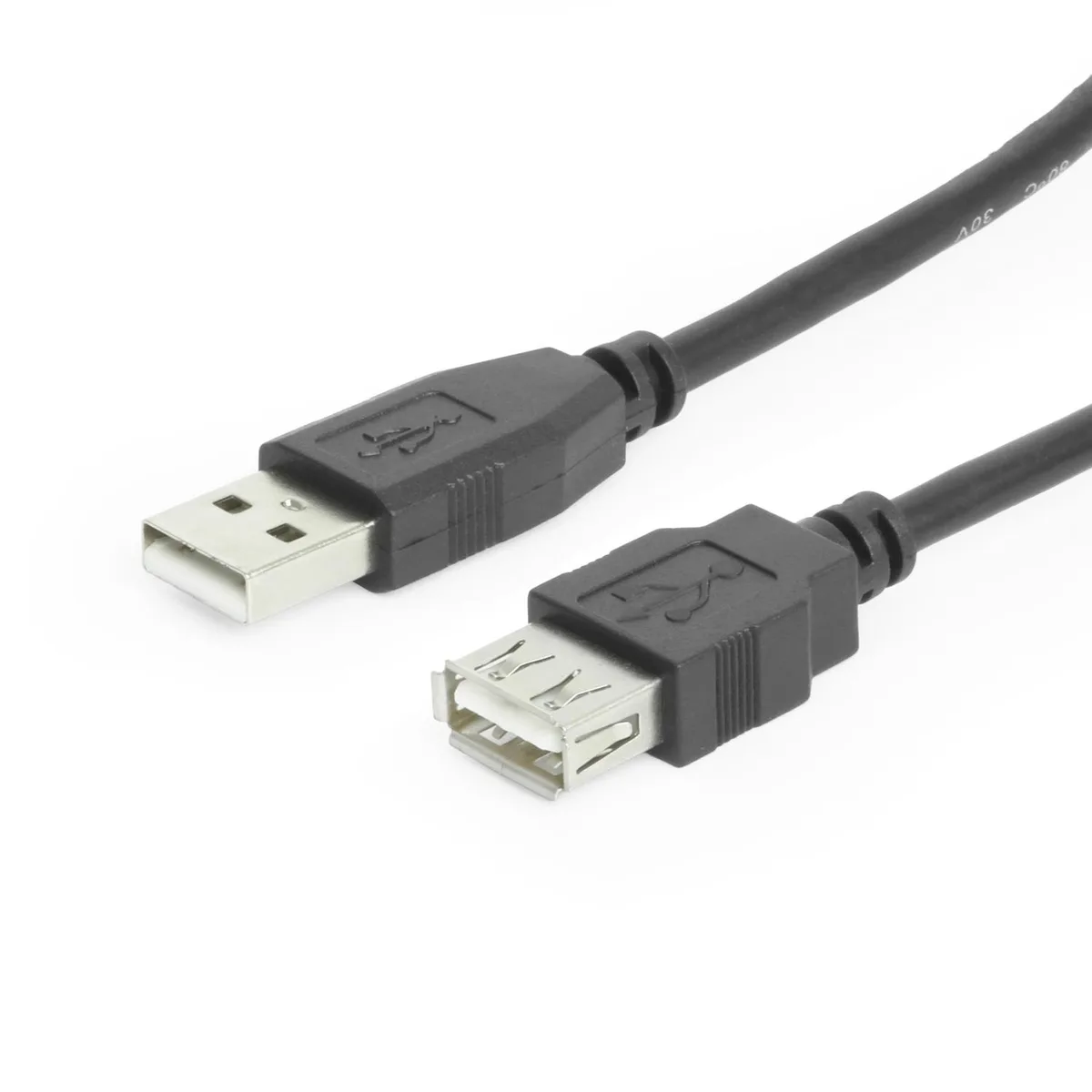 USBGear USBGear AA2FT-B 2ft Black USB 2.0 A Male to A Female Extension Cable — product photo
