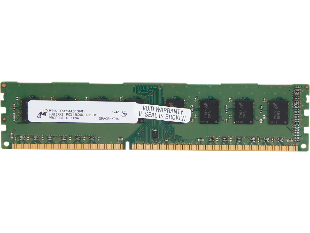 Micron Technology, Inc. Micron Technology, Inc. MT8JTF51264AZ-1G6E1 4GB DDR3 1600 desktop RAM — product photo