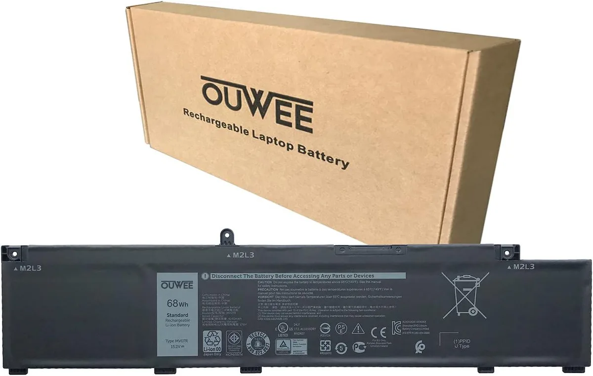 NShi NShi MV07R laptop battery 15.2V 68Wh 4250mAh compatible Dell G3 3500 3590 G5 5500 5505 — product photo