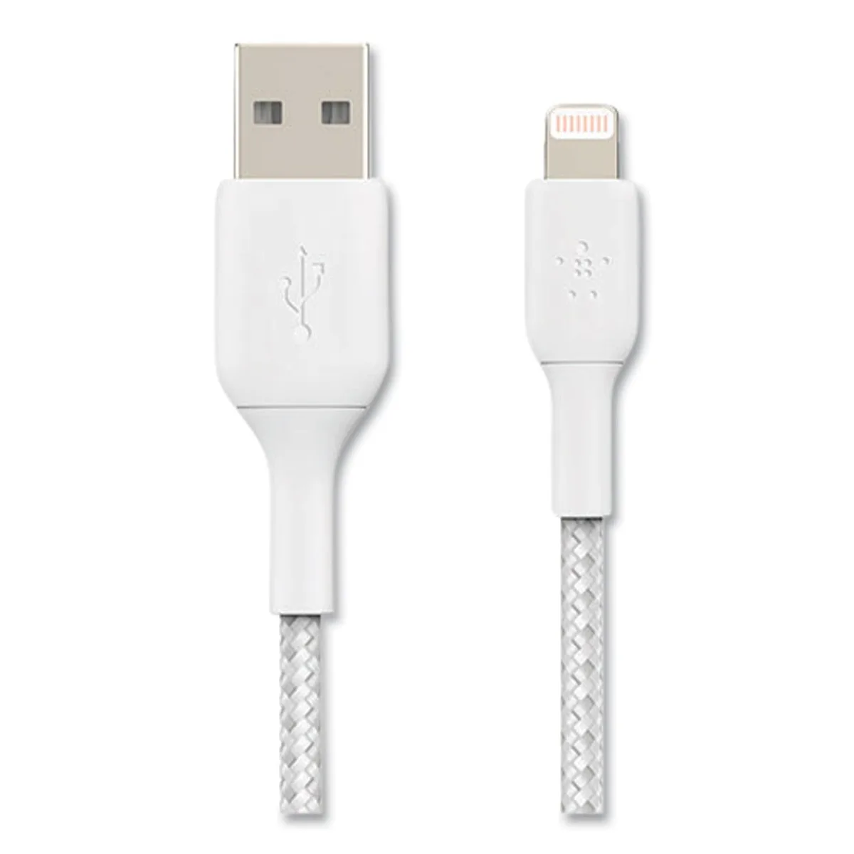 Belkin Belkin CAA002bt1MWH lightning cable 1 m white braided MFi certified — product photo