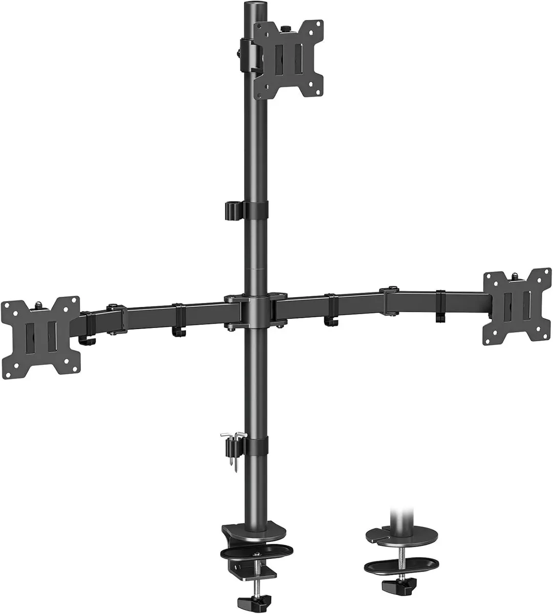PISKEKAT PISKEKAT MOUNT PRO Triple Monitor Mount 13-32 in 17.6 lbs VESA 75x75 100x100 — product photo