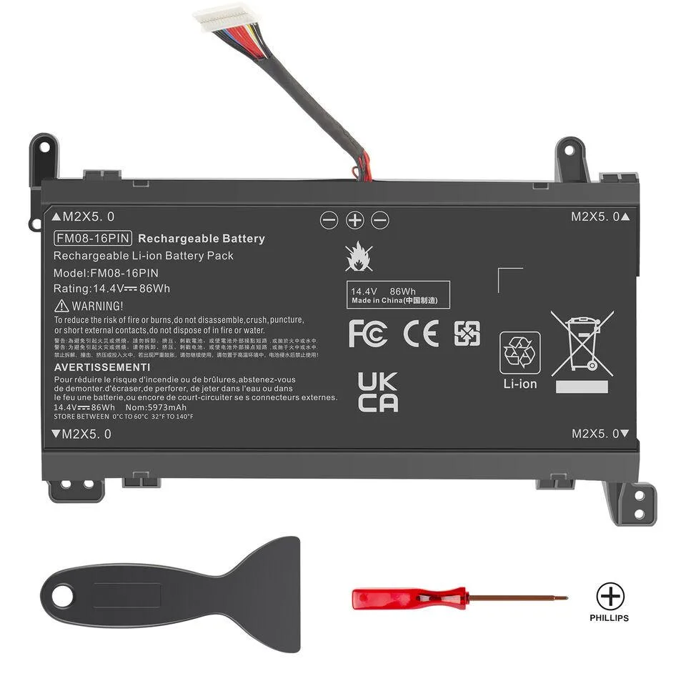 HP HP OMEN 17-an 16-Pin 14.4V 86Wh Laptop Battery — product photo