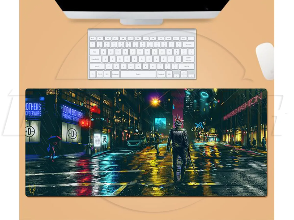 sakose sakose Cyberpunk 2077 mouse pad Dark Brown 31.80 x 11.80 in — product photo