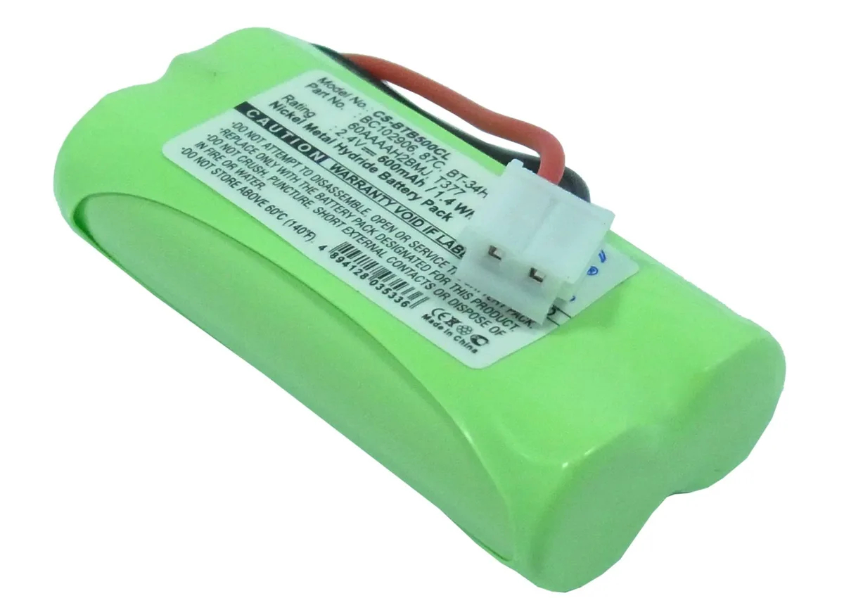 Cameron &amp; Co Cameron &amp; Co DS-CS-BTB500CL Battery Ni-MH 2.4V 600mAh Green — product photo