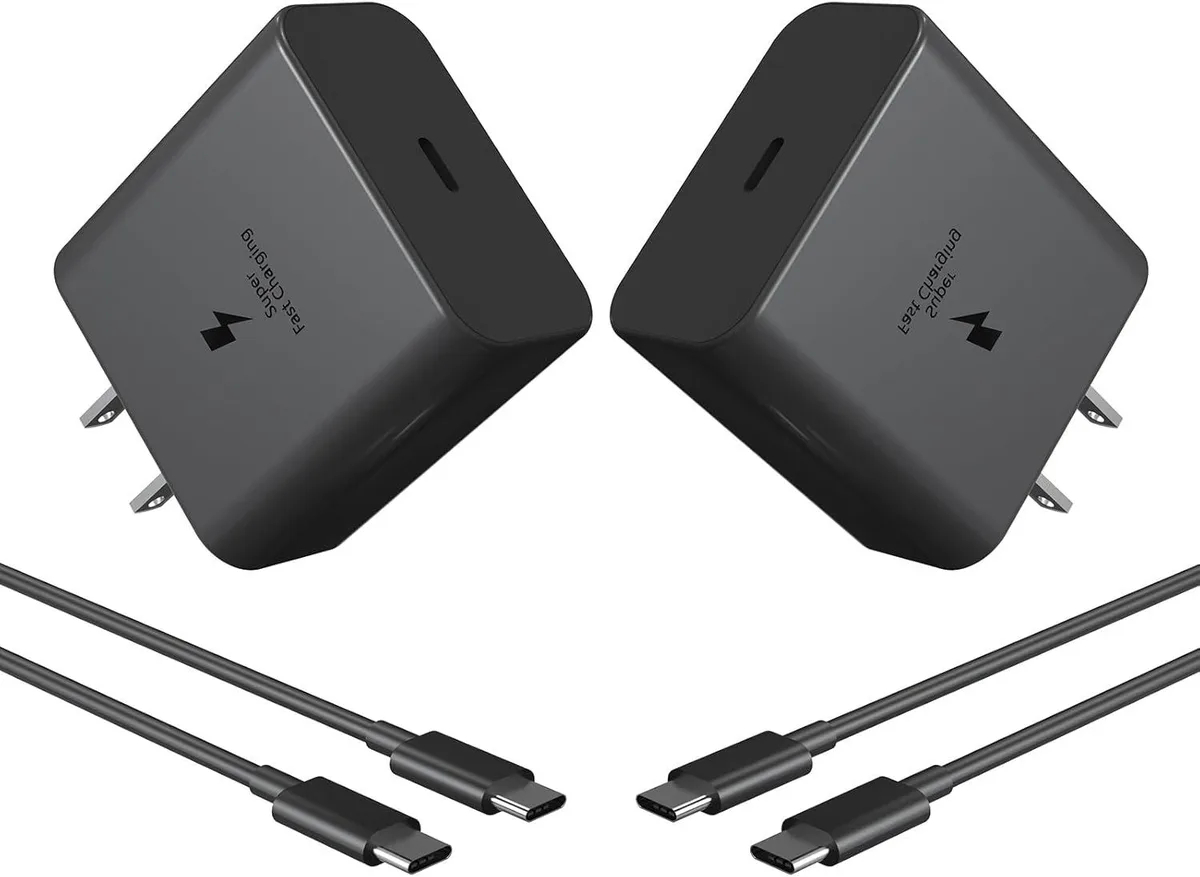 KINGARD KINGARD 45W USB-C Charger 2-Pack with 6ft Cable — product photo