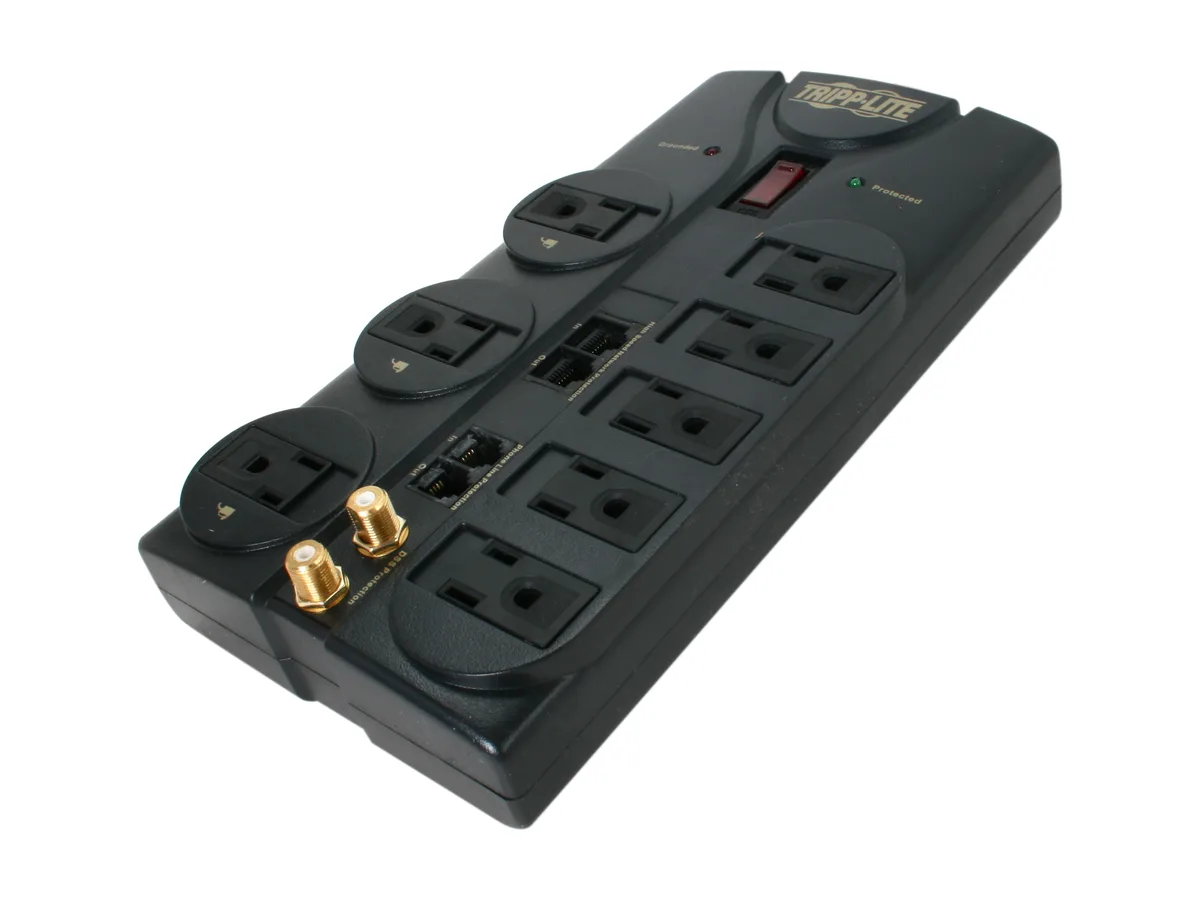Tripp Lite Tripp Lite TLP810NET 8-outlet surge protector 10 ft 3240 J — product photo